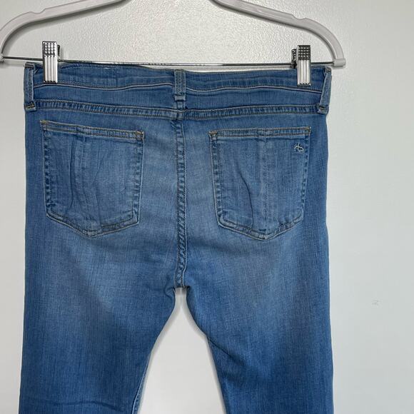 Rag & Bone Kill Bowie Skinny Jeans Mid Rise Denim Stretch Medium Wash Blue 28 - Picture 4 of 15